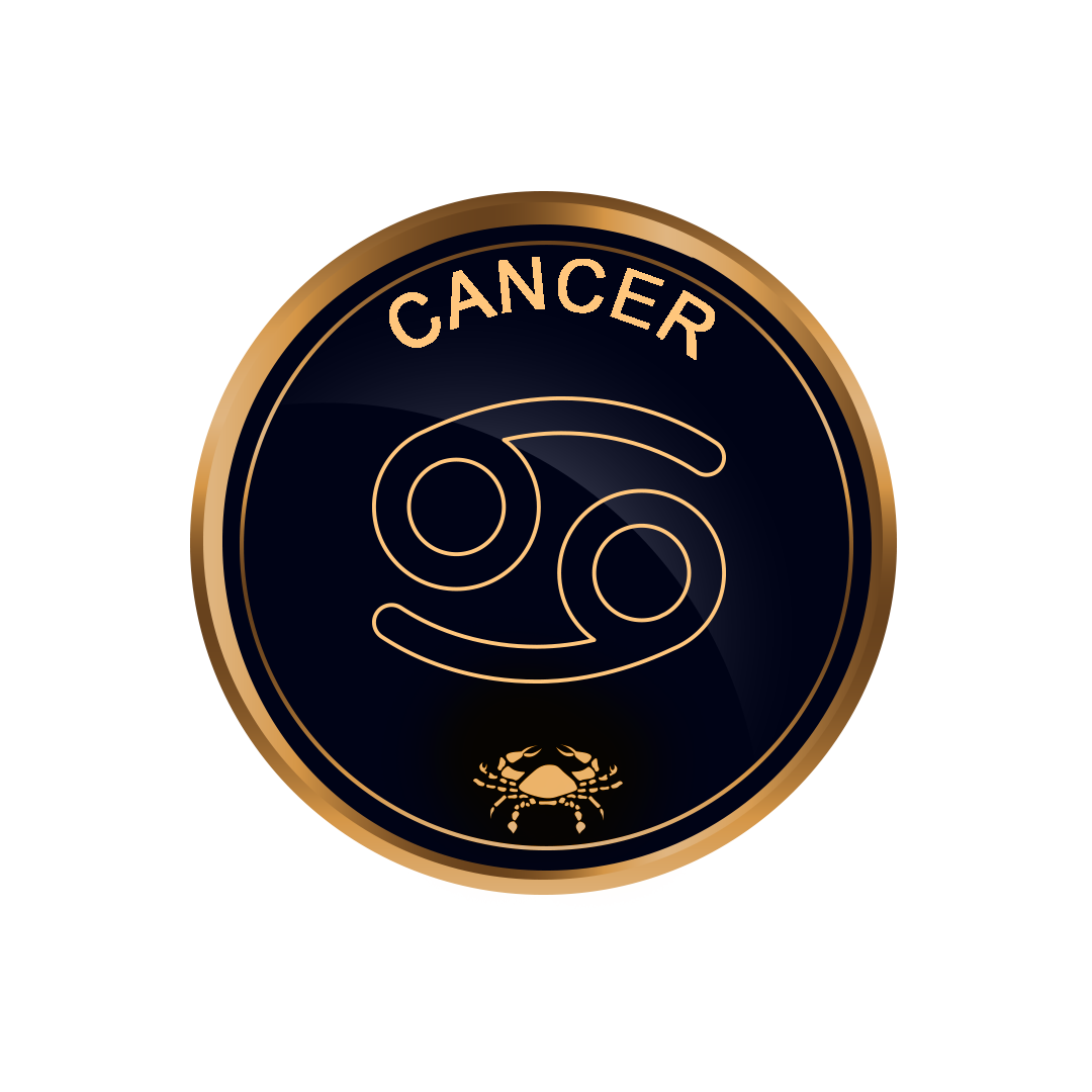 Golden Cancer png, Gold Cancer symbol, Cancer zodiac sign png, picsart transparent Cancer png full hd images download